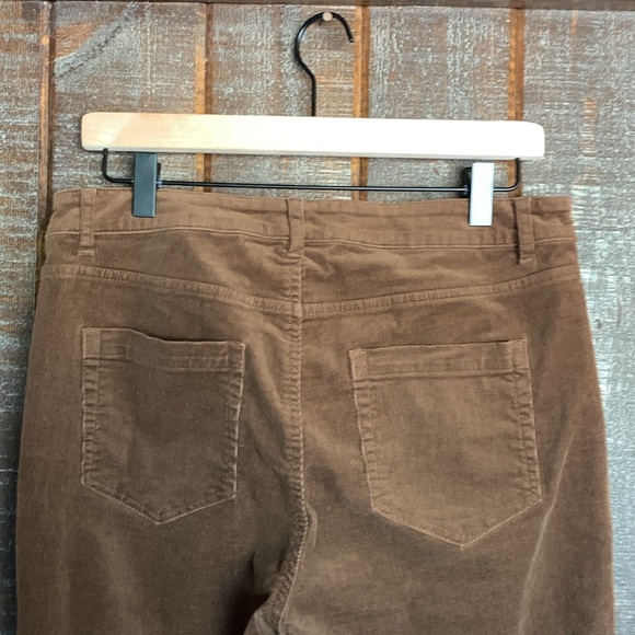 J Jill womens brown corduroy pants size 10 Petite twee retro forest academia - Picture 8 of 14